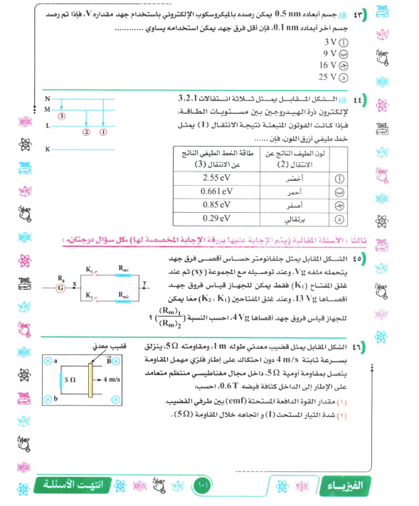مراجعة ليلة الامتحان فيزياء تالتة ثانوي 2026  10